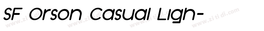 SF Orson Casual Ligh字体转换